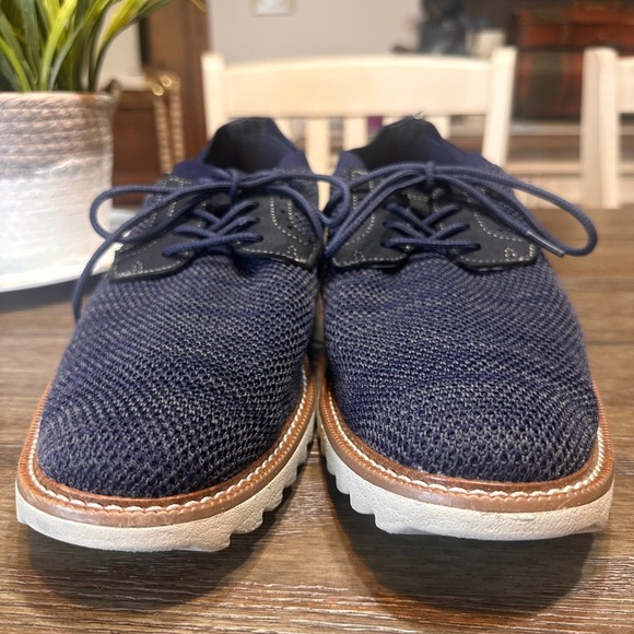 Dockers‎ Knit Oxford Einstein Dress Shoes Casual Sneakers Navy Blue Men's 12M - Picture 2 of 11